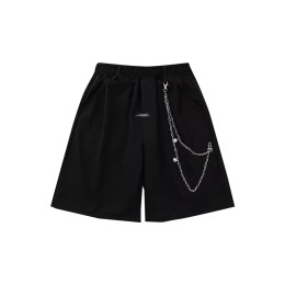 Custom-made men's summer solid-color sweatpants design loose wide-leg pants casual all-match cropped pants street style retro niche shorts cotton 65% acetate fiber (acetate) 35% SKSP071 Custom-made men's summer solid-color sweatpants design loose wide-leg pants casual all-match cropped pants street style retro niche shorts cotton 65% acetate fiber (acetate) 35% SKSP071